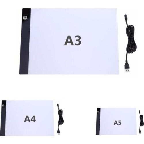 A3 A4/A5 Size Three Level Dimmable Led Light Pad,Tablet Eye Protection Easier for Diamond Painting Embroidery Tools Accessories