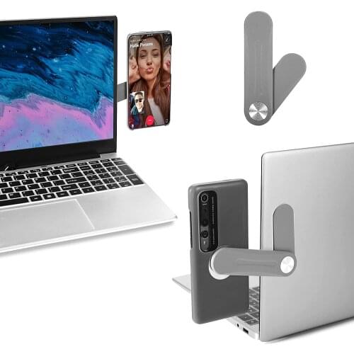 Adjustable laptop Magnetic Side Mount Computer Expansion stand universal photography plastic cell phone holder for mobile phone