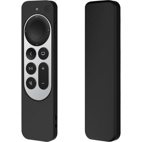 Silicone All-inclusive Remote Control Cases Striped Shockproof Remote Control Protective Cover for 2021 Apple TV 4K