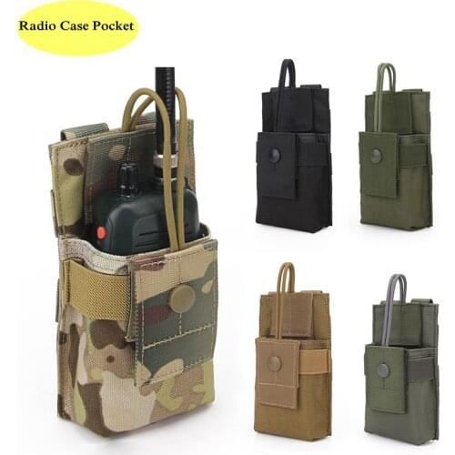 Tactical Molle Pouch Walkie hunting Talkie Holder Military Molle Nylon Radio Case Pocket Waist Belt Bag