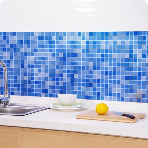 Foil Waterproof Self Adhesive High Temperature Kitchen Anti oil transparent Wall Sticker Bathroom Protection accessory 45x200cm