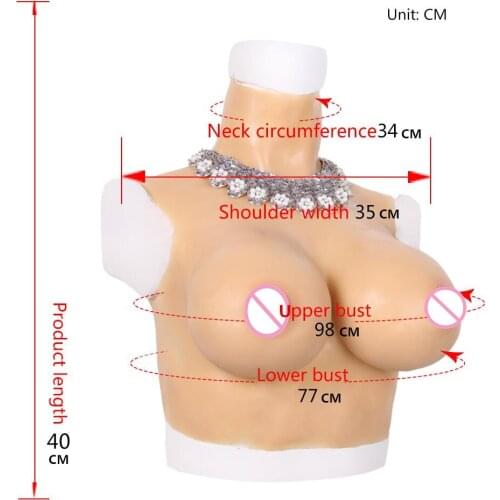 Top quality E Cup Transsexuals fake breasts Realistic breast COS falsies Realistic Silicone Breast Forms Artificial Boobs