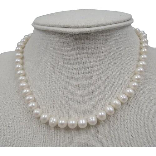 100% NATURE FRESHWATER PEARL NECKLACE-good quality