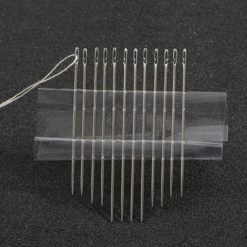 12PCS/Lot Multi-size Side Opening Needles Blind Needle Hot Sale Sewing Stainless Steel High Quality Sewing Needle Darning DIY