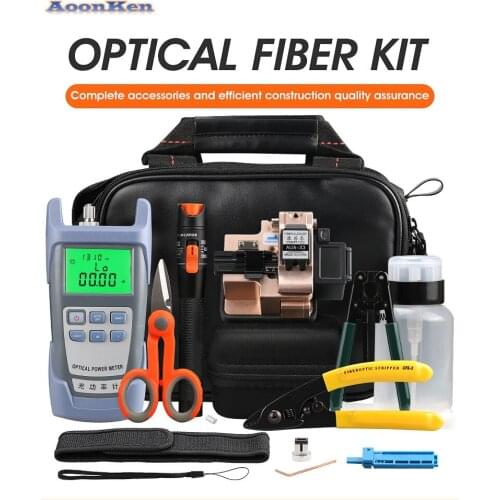 16PCS/set FTTH Fiber Optic Tool Kit with New Fiber Optical cutter and 10mW Visual Fault Locator Stripper Tool 16PCS/set FTTH Fi