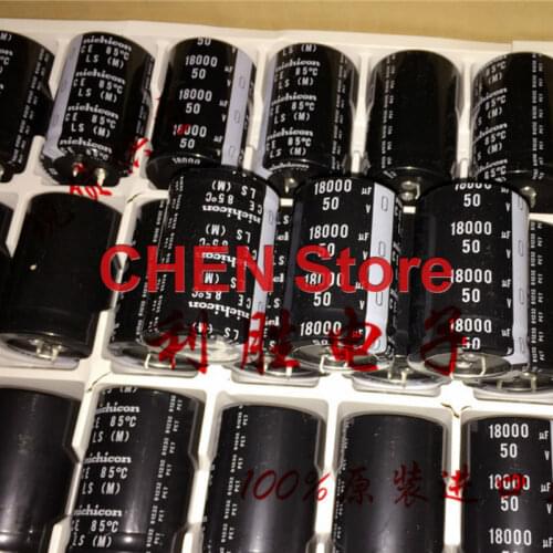 4pcs new NICHICON LS 50V18000UF 35x50mm electrolytic capacitor 18000uF/50v 85 degrees ls 18000UF 50V