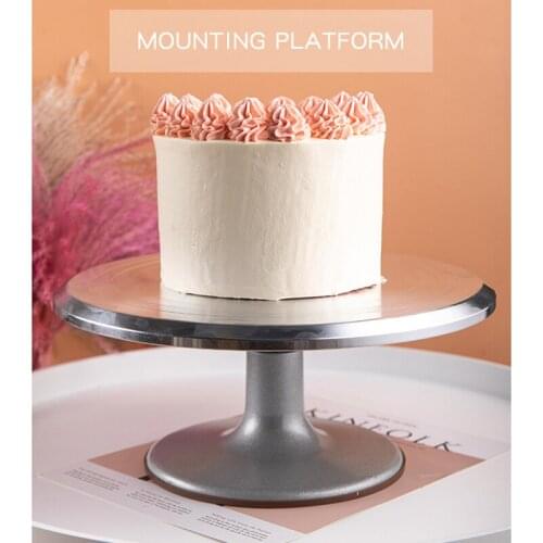 Baking accessories Stainless Steel Decorating Mouth Scraper Set Rotating Cake Turntable Decorating Table Cake Decorating