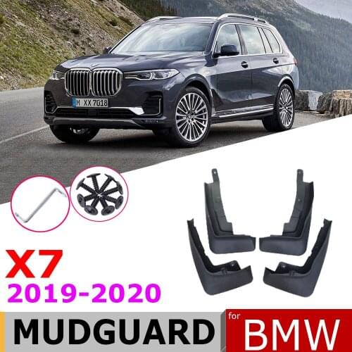 Car Mudflaps For BMW X7 G07 2020~2019 4 PCS Front Rear Fender Mud Guard Flap Splash Flaps Mudguards Accessories