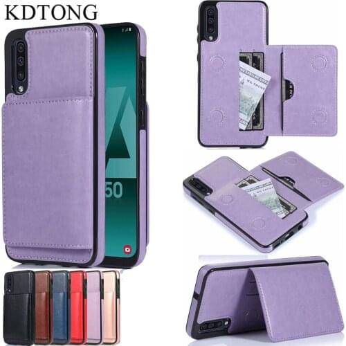 Magnetic Buckle Wallet Case For Samsung Galaxy A50 A50S Case Luxury Flip PU Leather Cover For Galaxy A50S Case Cover Phone Bags