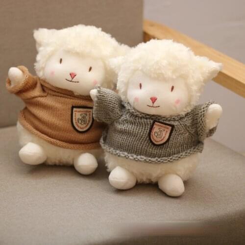 Child Cute Dressing Lamb Doll PP Cotton Filling Plush Toys Room Decor Pendant Kawaii Variety of Styles Animal Dolls Kids Gifts