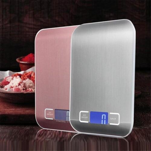 5-10kg/1g Mini Kitchen Scale USB Chargeable Waterproof Food Weight Scale Digital Kitchen Scale LCD Display Scales Measuring Tool