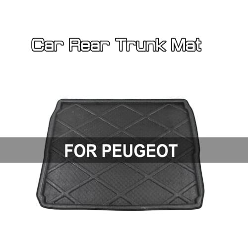 FOR Peugeot 206 207 308 2008 3008 4008 Car Rear Trunk Boot Mat Floor Mats Carpet Anti Mud Cargo Waterproof