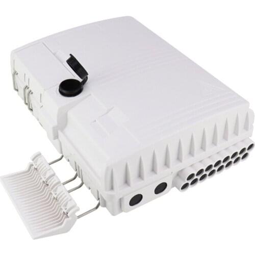 GTBL Wall-Mounted Fiber Optic Splitter Box, 16-Core Splitter Box, Waterproof Fiber Optic Distribution Box