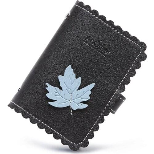 JULICXYJ Fashion Leaves Function 24 Bits Card Case Business Card Holder Men Women ID Credit Passport Cover Card Bag Cards Wallet