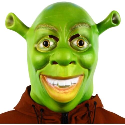Green Monster Latex Mask Halloween Movie Cosplay Fancy Dress Party Novelty Costume Animal Headgear