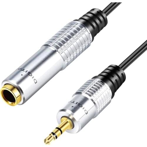Mini 3.5mm Male to 6.35mm 1/4" Female Stereo Jack 0.3 Meter Headphone Adapter Cable