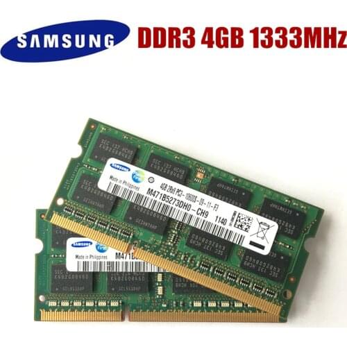 SAMSUNG 4GB 2Rx8 PC3 10600S DDR3 4G 1333Mhz Laptop Memory Notebook Module SODIMM RAM SEC chipset