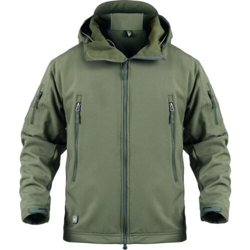 Plus Size XS-5XL Mens Tactical Soft Shell Jackets Waterproof Shark Skin Combat Outdoor Hunting Clothes Camping Climbing Coat