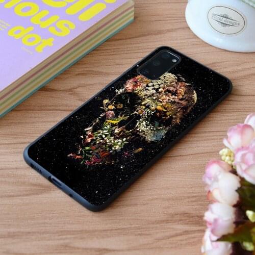 For Samsung Smyrna Skull Print Soft Silicone Matt Case TPU Cover Galaxy S Note M and Galaxy A