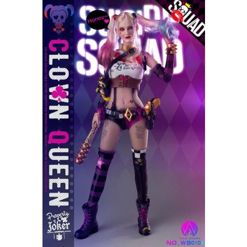 NEW WS010 1/6 Queen Joker Action Figure 12‘’ Female Joker Doll Model Gifts