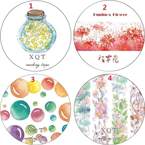 2018 New Arrival 7M Washi Paper Tape Paper Masking Tape Stickers Decorative Sticker Adhensive Tape OK006