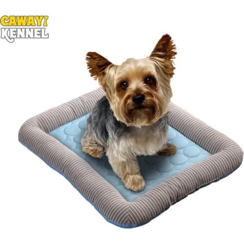 CAWAYI KENNEL Dog Cooling Mat Pet Ice Pad Teddy Mattress Pet Cool Mat Bed Cat Summer Keep Cool Ice Silk Cooling Dog Mat for Dogs