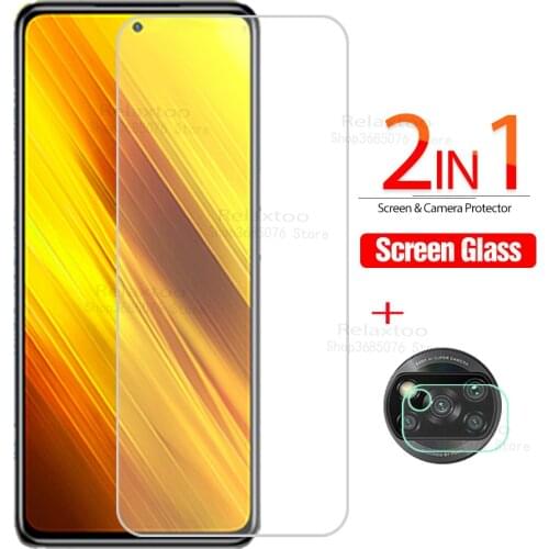 Poco x3 glass 2-in-1 camera lens protector for xiaomi x3 poco x 3 glasses on pocophone x3 pocox3 nfc 2020 global version 6.67
