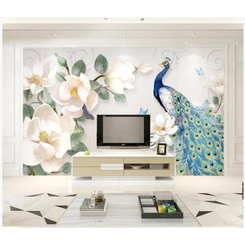 Custom photo wallpapers for walls 3 d murals Modern hand-painted oil painting floral European-style wall decoration painting