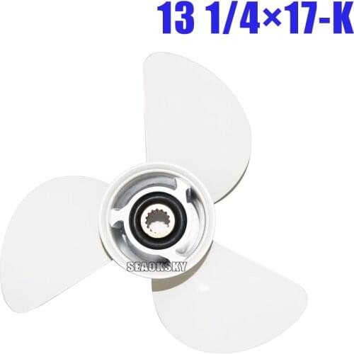 6E5-45945-01-EL-00 13 1/4x17-K aluminum alloy propeller for Yamaha 75HP 85HP 90HP 115HP Outboard Motor