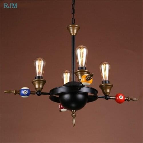 Nordic Retro Creative Industrial Iron Chandelier Vintage Black Hang Light for Restaurant Bedroom Bar Home Lighting Decoration