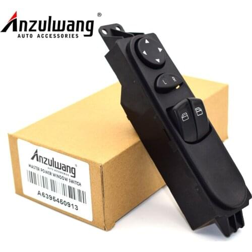 ANZULWANG A6395450913 6395450913 Power Window Lifter Regulator Master Control Switch For Mercedes-Benz W639 Vito 2003-2015