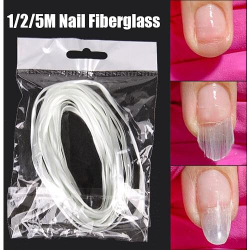 1m/2m/5m Nail Art Fiberglass Acrylic UV Gel DIY Nails Tips Forms Building Fiber Silk Extension Nail French Manicure Tools