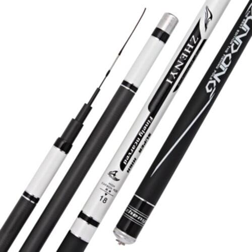 Ultralight Hard telescopic Fishing Rod High Carbon Sports Hand Pole For Carp Fishing 3.6-7.2m Taiwan Fishing Rod