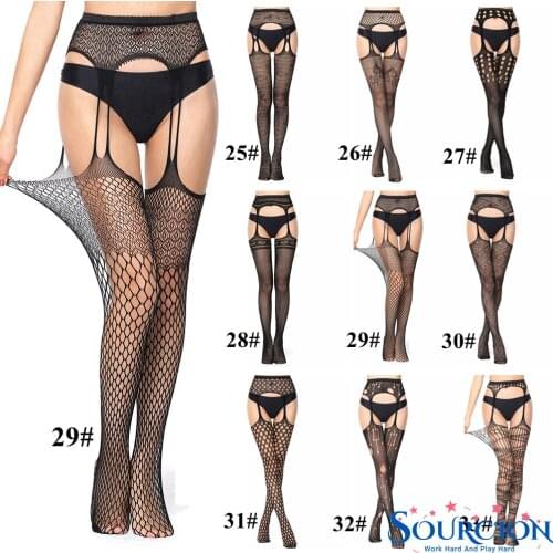 SWT Woman Sexy Lingerie Pantyhose Hombre Mesh Open Crotch Erotic Stockings Medias Fishnet Panty Bottoming clothes For Sex