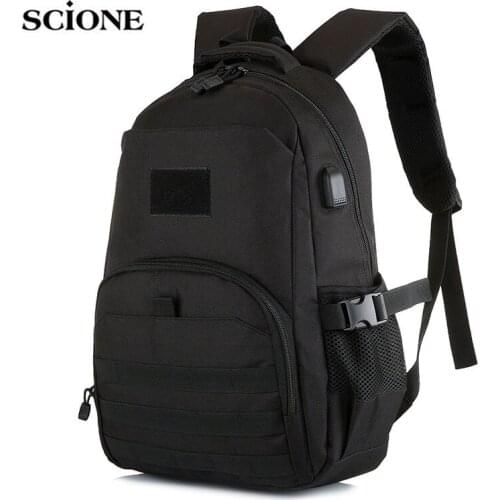 USB Charging Tactical Backpack Army Outdoor Bags Nylon Sports Camping Hiking Fishing Hunting Climbing Large Rucksack X339A