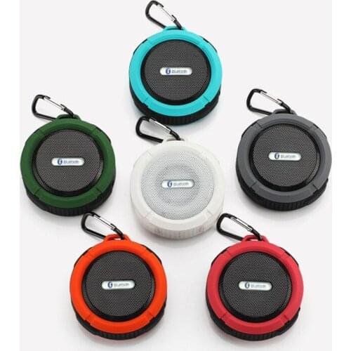 Waterproof Shower Bluetooth Speaker, Portable Wireless Outdoor Speaker, Support TF Card, Bulti-in Mic, Keychain for Outdoor