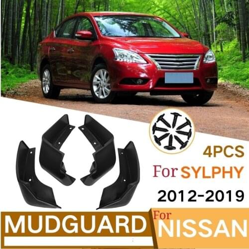Car Mudguard For Nissan Sylphy 2012-2019 High-quality Mudguard Anti-splash Protection Body Mudguard Car Accessories 4pcs