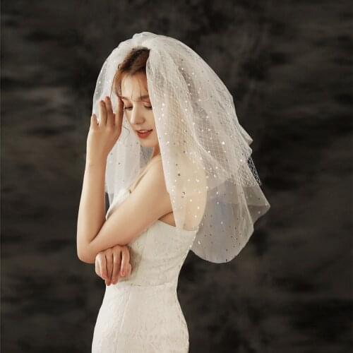 XGYBridal Wedding Short Veils