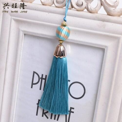 XWL 10Pcs/lot Bead Curtain Small Cord Tassel Fringe Curtain Accessory DIY Sofa Tablecloth Valance Decorative Key Tassel Tieback