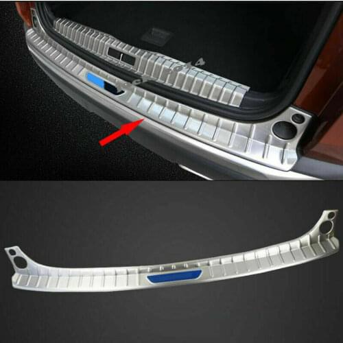 For Peugeot 3008 2016 2017 2018 Stainless Rear Outer Bumper Protector Cover Trim