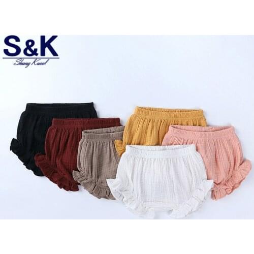Summer Boys Shorts Cute Girls Short Bloomers Newborn Briefs Cover Infant Panties Elastic Big PP Pants Cotton Bread Pants XK-180