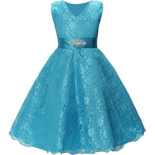 Girls Party dress princesse flower jurkjes disfraz robe ete fille prinsessenjurken meisjes robe fille enfantwedding dress 2020