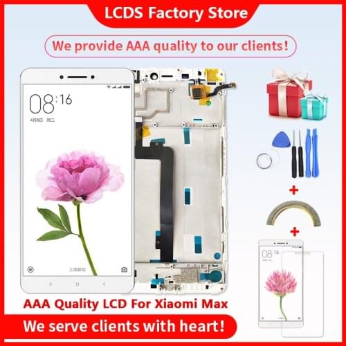 AAA Quality LCD With Frame For Xiaomi MI MAX LCD Display Screen For Xiaomi MI MAX LCD With Frame Screen Display 10-Touch