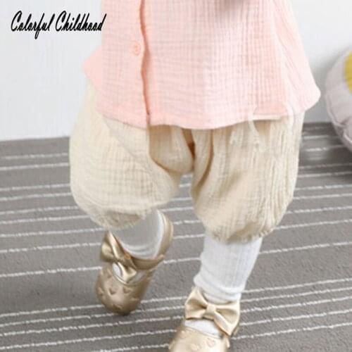 2018 Baby Girls BOYS Summer Shorts Linen Cotton Kids Outfits Children Clothing Newborn Comfortable Toddler PP Pants Infant 0-2Y