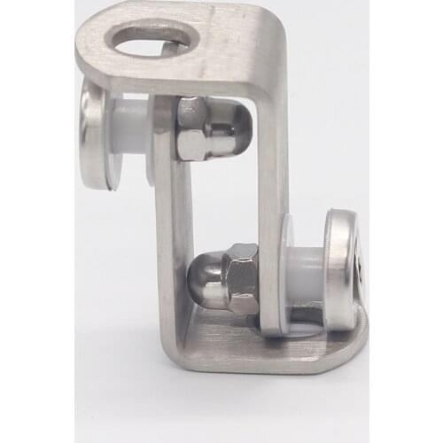 304 Solid Stainless Steel Corner Brackets Clip Glass Staircase Railing Upright Column Fittings 4pcs