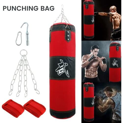 Boxing Bag Fitness Sandbag Home Fitness Hook Hanging Kick Punching Bag Boxing Training Fight Karate Punch Muay Sand Bag