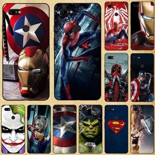 Super Hero Phone Case Cover For Google Pixel 4 3 3A 2 XL Lite Back Cover For Google Pixel 4XL 3XL 3AXL 1 Lite Soft Silicone Bags