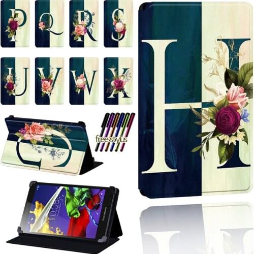 Half Letter Case for Lenovo Tab 2 A7/A8/A10-70/Tab 3/Tab 4 Tablet Pu Leather Foldable Dust-proof Case Shell