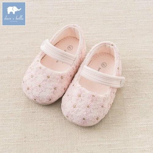 DB6037 Dave Bella baby girls soft first walkers baby brand shoes