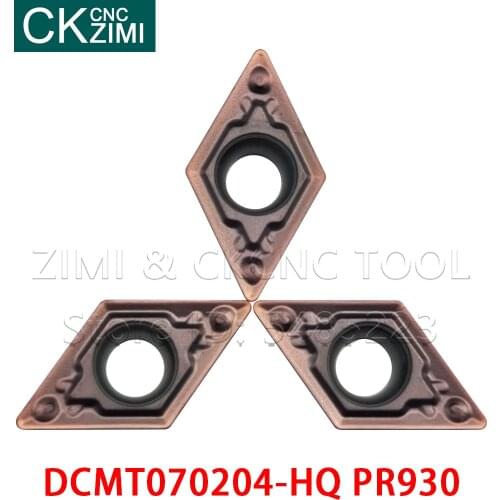 DCMT070204-HQ DCMT2151HQ PR930 carbide inserts CNC tools turning tools lathe Internal wood turning tools DCMT070204HQ for steel